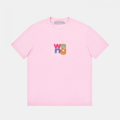 Alexsander Wang   Mm/Wm Logo Short Sleeved Tshirts Pink - 알렉산더왕 2021 남/녀 로고 반팔티 Alw0162x Size(xs - l) 핑크