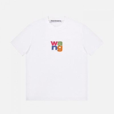 Alexsander Wang  Mm/Wm Logo Short Sleeved Tshirts White - 알렉산더왕 2021 남/녀 로고 반팔티 Alw0163x Size(xs - l) 화이트