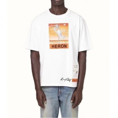 Heron Preston  Mens Printing Crew neck Short Sleeved Oversize Tshirt White - 헤론프레스턴 2021 남성 프린팅 코튼 오버사이즈 반팔티 Hron0033x Size(xs - l) 화이트