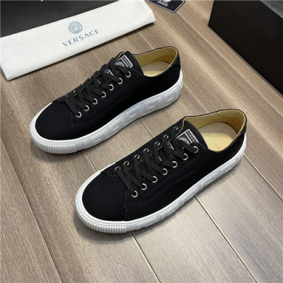 Versace 2021 Men's Canvas Sneakers,VERS0567 - 베르사체 2021 남성용 캔버스 스니커즈,Size(240-270),블랙