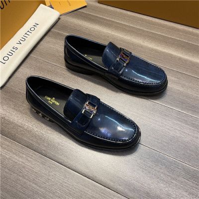 Louis Vuitton 2021 Men's  Leather Loafer,LOUS2018 - 루이비통 2021 남성용 레더 로퍼,Size(240-270),네이비