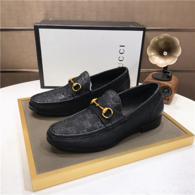 Gucci 2021 Men's Leather Loafer,GUCS1466 - 구찌 2021 남성용 레더 로퍼,Size(240-270),블랙