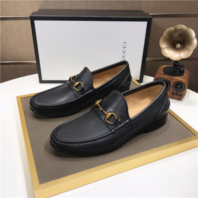 Gucci 2021 Men's Leather Loafer,GUCS1471 - 구찌 2021 남성용 레더 로퍼,Size(240-270),블랙