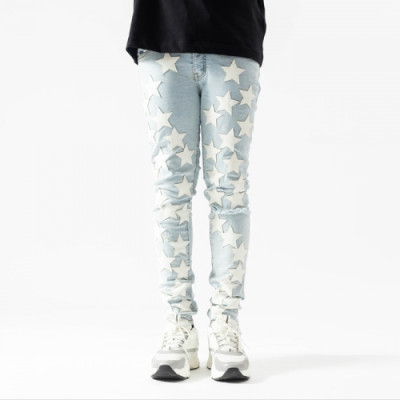 Amiri  Mens Trendy Denim Pants Blue - 아미리 2021 남성 트렌디 데님 팬츠 Ami0194x Size(29 - 38) 블루