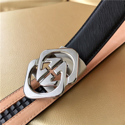 Gucci 2021 Men's Leather Belt,3.5cm,GUBT0183 - 구찌 2021 남성용 레더 벨트,3.5cm,블랙