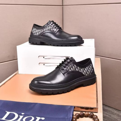 Dior 2023 Mens Leather Oxford Shoes,DIOS0378 - 디올 2023 남성용 레더 옥스퍼드 슈즈,Size(240-275),블랙