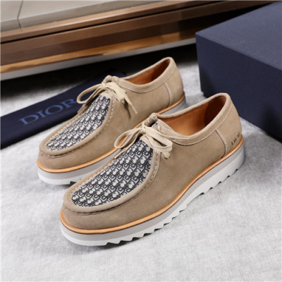 Dior 2021 Men's Leather Derby Shoes,DIOS0382 - 디올 2021 남성용 레더 더비슈즈,Size(240-270),베이지