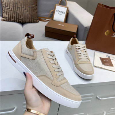 Loro Piana 2021 Men's Leather Sneakers,LOROS0065 - 로로피아나 2021 남성용 레더 스니커브,Size(240-270),베이지