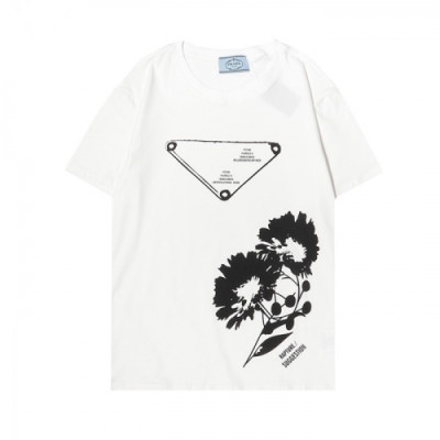 [캐쥬얼]Prada  Mens Basic Logo Short Sleeved Tshirts White - 프라다 2021 남성 베이직 로고 폴로 반팔티 Pra02261x Size(s - 2xl) 화이트
