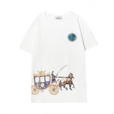 Hermes  Mens Crew-neck Short Sleeved Tshirts White - 에르메스 2021 남성 크루넥 반팔티 Her0649x Size(s - 2xl) 화이트