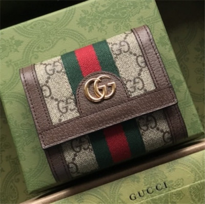 Gucci 2021 Women's Leather Wallet,12.5cm,GUW0192 - 구찌 2021 여성용 레더 지갑,12.5cm,베이지