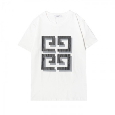Givenchy  Mens Logo Short Sleeved Tshirts White - 지방시 2021 남성 로고 코튼 반팔티 Giv0533x Size(s - 2xl) 화이트