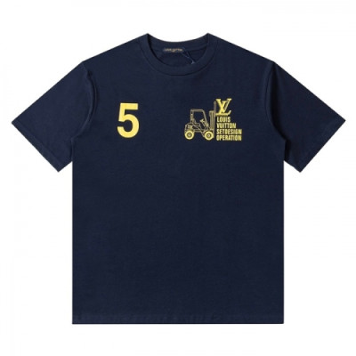 Louis vuitton  Mm/Wm Logo Short Sleeved Tshirts Navy - 루이비통 2021 남/녀 로고 반팔티 Lou02859x Size(xs - l) 네이비