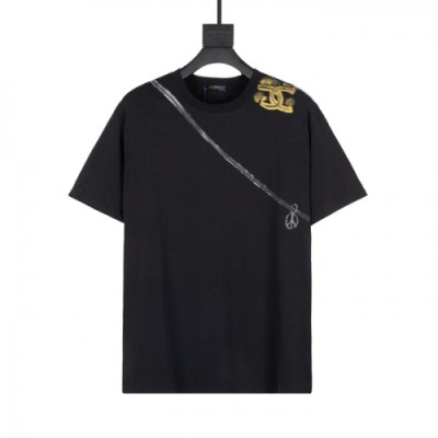 Louis vuitton  Mm/Wm Logo Short Sleeved Tshirts Black - 루이비통 2021 남/녀 로고 반팔티 Lou02866x Size(xs - l) 블랙