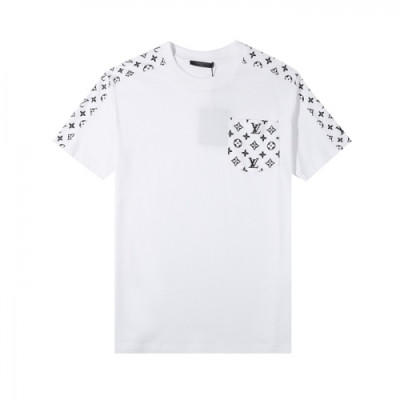[매장판]Louis vuitton  Mm/Wm Logo Short Sleeved Tshirts White - 루이비통 2021 남/녀 로고 반팔티 Lou02870x Size(s - xl) 화이트