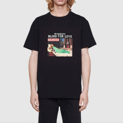 [트렌디]Gucci  Mm/Wm Logo Short Sleeved Tshirts Black - 구찌 2021 남/녀 로고 반팔티 Guc03729x Size(xs - l) 블랙