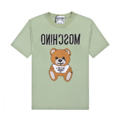 Moschino  Mm/Wm Logo Cotton Short Sleeved Tshirts Mint - 모스키노 2021 남/녀 로고 코튼 반팔티 Mos0167x Size(s - l) 민트