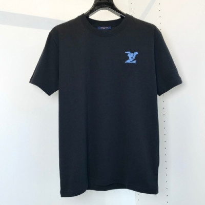 Louis vuitton  Mm/Wm Logo Short Sleeved Tshirts Navy - 루이비통 2021 남/녀 로고 반팔티 Lou02892x Size(s - 2xl) 네이비