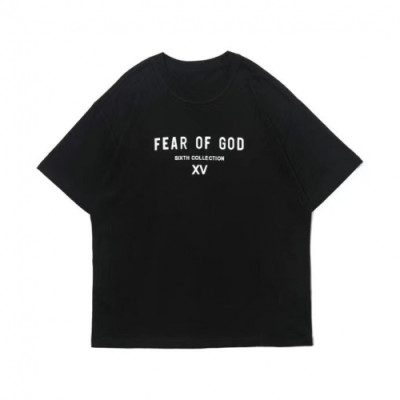 Fear of god  Mm/Wm Minimal Cotton Short Sleeved Tshirts Black - 피어오브갓 2021 남/녀 미니멀 코튼 반팔티 Fea0272x Size(xs - l) 블랙