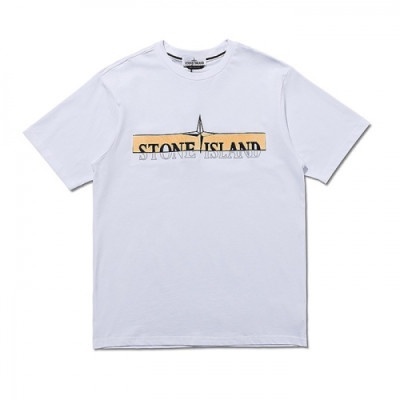 Stone Island  Mens Crew-neck Cotton Short Sleeved Tshirts White - 스톤아일랜드 2021 남성 크루넥 코튼 반팔티 Sto0337x Size(m - 2xl) 화이트