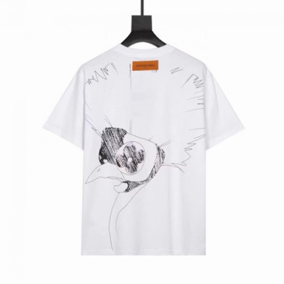 Louis vuitton  Mm/Wm Logo Short Sleeved Tshirts White - 루이비통 2021 남/녀 로고 반팔티 Lou02896x Size(xs - l) 화이트