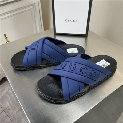 Gucci 2021 Men's TPU Slipper,GUCS1515 - 구찌 2021 남성용 TPU 슬리퍼,Size(240-270),네이비