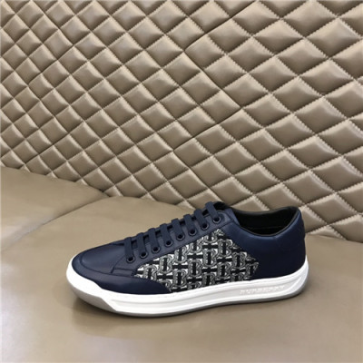 Burberry 2021 Men's Leather Sneakers,BURS0177 - 버버리 2021 남성용 레더 스니커즈,Size(240-270),네이비