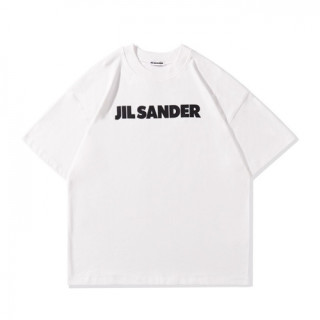 Jil Sander  Mens Basic Crew-neck Cotton Short Sleeved Tshirts White - 질샌더 2021 남성 베이직 크루넥 코튼 반팔티 Jil0019x Size(s - l) 화이트