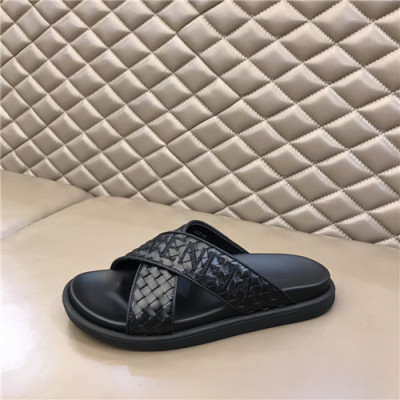 Bottega Veneta 2021 Men's Leather Slipper,BVS0386 - 보테가베네타 2021 남성용 레더 슬리퍼,Size(240-270),블랙