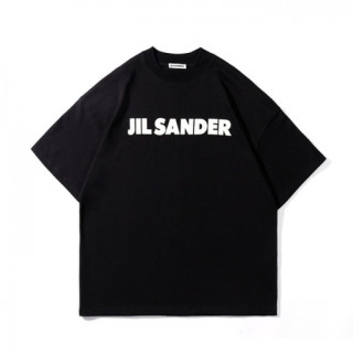 Jil Sander  Mens Basic Crew-neck Cotton Short Sleeved Tshirts Black - 질샌더 2021 남성 베이직 크루넥 코튼 반팔티 Jil0020x Size(s - l) 블랙