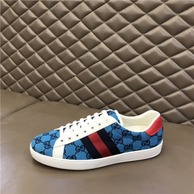 Gucci 2021 Men's Canvas Sneakers,GUCS1520 - 구찌 2021 남성용 캔버스 스니커즈,Size(240-270),블루
