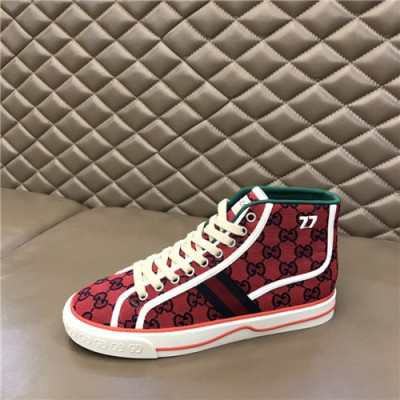 Gucci 2021 Men's Canvas Sneakers,GUCS1525 - 구찌 2021 남성용 캔버스 스니커즈,Size(240-270),레드