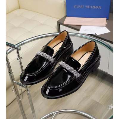 Stuart Weitzman 2023 Womens Leather Loafer,Stu0172 - 스튜어트 와이츠먼  2023 여성용 레더 로퍼,Size(225-250),블랙