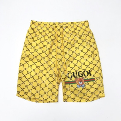 Gucci  Mens Initial Logo Vintage Casual Half Pants Yellow - 구찌 2021 남성 이니셜 로고 빈티지 캐쥬얼 반바지 Guc03747x Size(m - 3xl)  옐로우