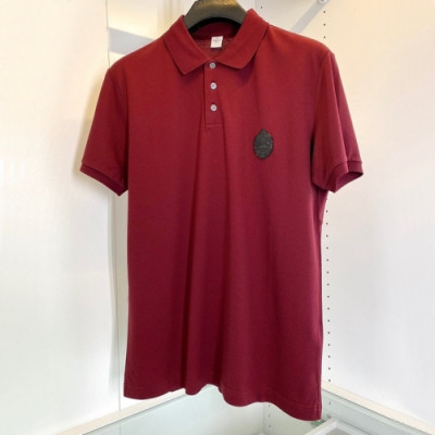 Berluti  Mens Classic Short Sleeved Tshirts Burgundy - 벨루티 2021 남성 클래식 반팔티 Ber0043x Size(m - 2xl) 버건디