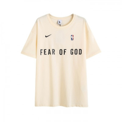 Fear of god  Mm/Wm Minimal Cotton Short Sleeved Tshirts Beige - 피어오브갓 2021 남/녀 미니멀 코튼 반팔티 Fea0295x Size(s - l) 베이지