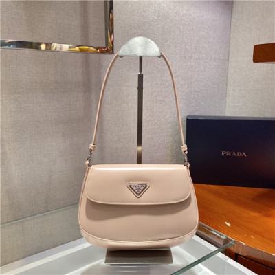 [유니크한]Prada 2021 Women's Leather Hobo Bag,23cm,1BD311,PRAB0422 - 프라다 2021 여성용 레더 호보백,23cm,베이지