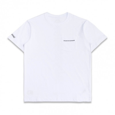 [트렌디]Chrome hearts  Mens Logo Casual Short Sleeved Tshirts White - 크롬하츠 2021 남성 로고 캐쥬얼 반팔티 Chr0360x Size(s - xl) 화이트