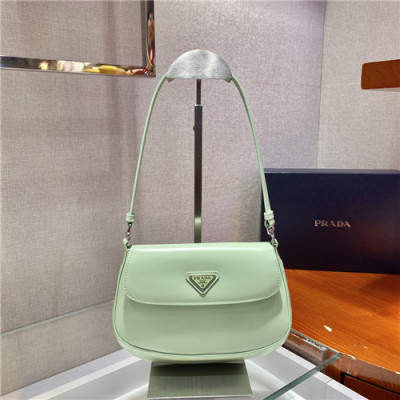 [유니크한]Prada 2021 Women's Leather Hobo Bag,23cm,1BD311,PRAB0424 - 프라다 2021 여성용 레더 호보백,23cm,그린