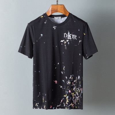 Dior  Mm/Wm Casual Crew-neck Short Sleeved Tshirts Black - 디올 2021 남/녀 캐쥬얼 크루넥 반팔티 Dio01244x Size(m - 3xl) 블랙