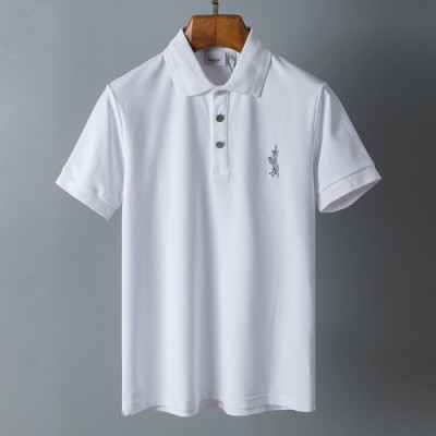 Burberry  Mens Logo Cotton Short Sleeved Tshirts Navy - 버버리 2021 남성 로고 코튼 반팔티 Bur03878x Size(m - 3xl) 화이트