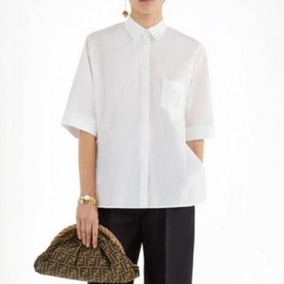 Fendi  Womens Trendy Cotton Tshirts White - 펜디 2021 여성 트렌디 코튼 셔츠 Fen0974x Size(s - l) 화이트