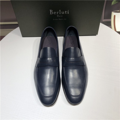 Berluti 2021 Men's Leather Oxford Shoes,BERTS0257 - 벨루티 2021 남성용 레더 옥스퍼드 슈즈,Size(240-270),네이비
