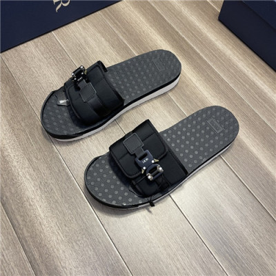 Dior 2021 Men's Canvas Slipper,DIOS0386 - 디올 2021 남성용 캔버스 슬리퍼,Size(240-270),블랙