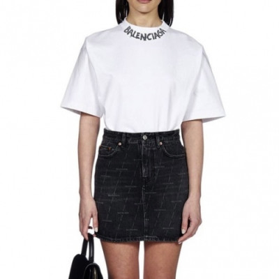 Balenciaga  Womens Logo Cotton Skirts Black - 발렌시아가 2021 여성 로고 코튼 스커트 Bal01068x Size(s - l) 블랙