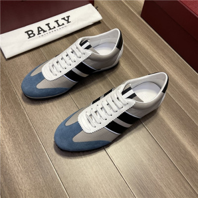 Bally 2021 Men's Leather Sneakers,BALS0174 - 발리 2021 남성용 레더 스니커즈,Size(240-270),그레이