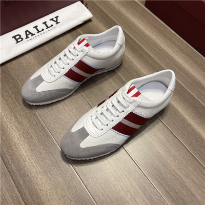 Bally 2021 Men's Leather Sneakers,BALS0175 - 발리 2021 남성용 레더 스니커즈,Size(240-270),화이트