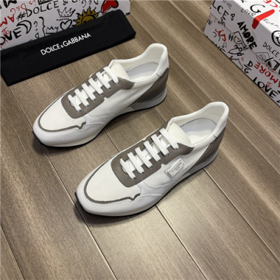 Dolce&Gabbana 2021 Men's Leatehr Sneakers,DGS0291 - 돌체앤가바나 2021 남성용 레더 스니커즈,Size(240-270),화이트