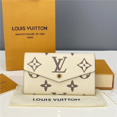 Louis Vuitton 2021 Women's Leather Wallet,19.5cm,M80496,LOUWT0508 - 루이비통 2021 여성용 레더 장지갑,19.5cm,베이지