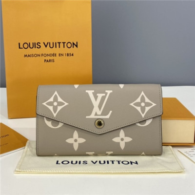 Louis Vuitton 2021 Women's Leather Wallet,19.5cm,M80496,LOUWT0509 - 루이비통 2021 여성용 레더 장지갑,19.5cm,카키